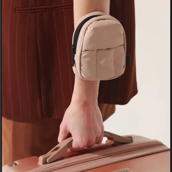 Calpak Luka Backpack Key Pouch in Rose Quartz - Picture 2 of 7